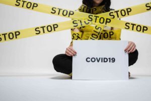 covid 19 coronavirus stop sign