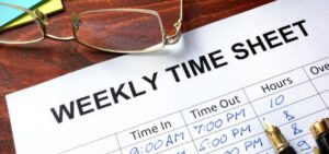 timekeeping weekly time sheet